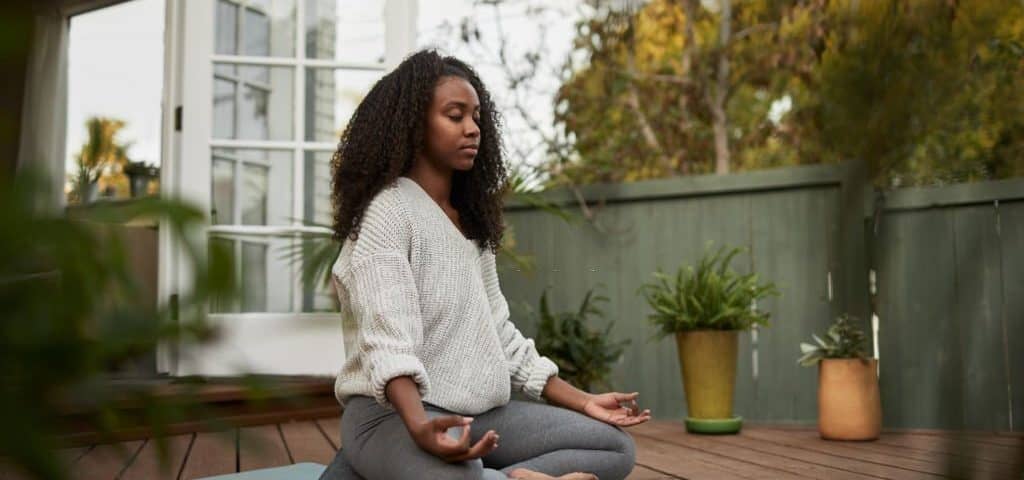 Woman doing yoga